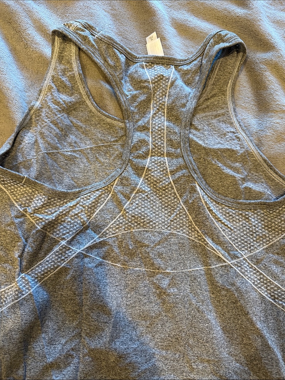 GAP Gray Seamless Racerback Tank - Picture 3 of 3